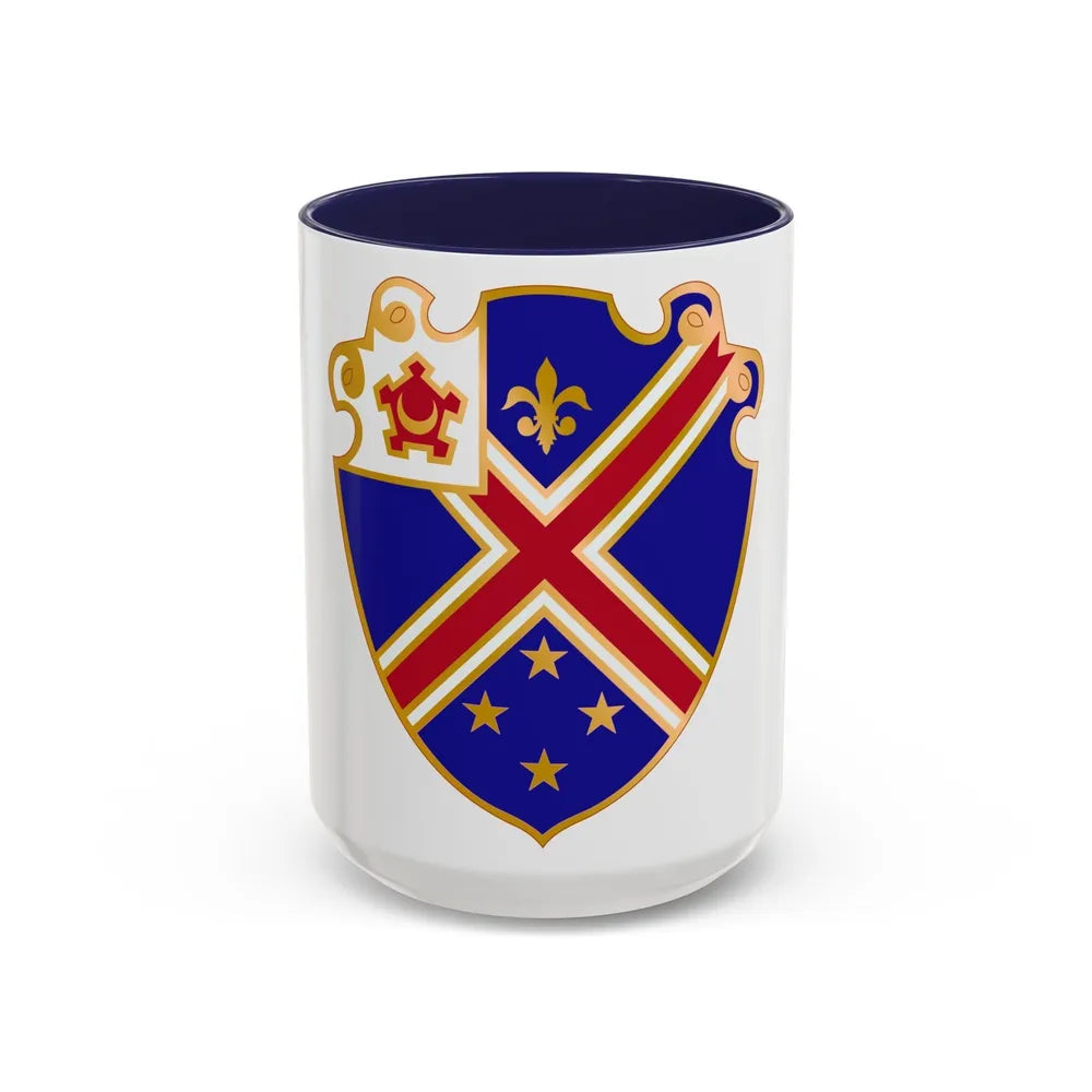 29 Engineer Battalion (U.S. Army) Accent Coffee Mug-15oz-Navy-Go Mug Yourself