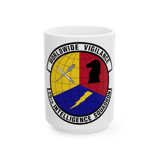 29 Intelligence Squadron ACC (U.S. Air Force) White Coffee Mug-15oz-Go Mug Yourself