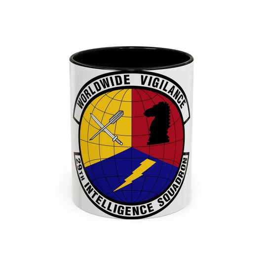 29 Intelligence Squadron ACC (U.S. Air Force) Accent Coffee Mug 11oz Black - Go Mug Yourself