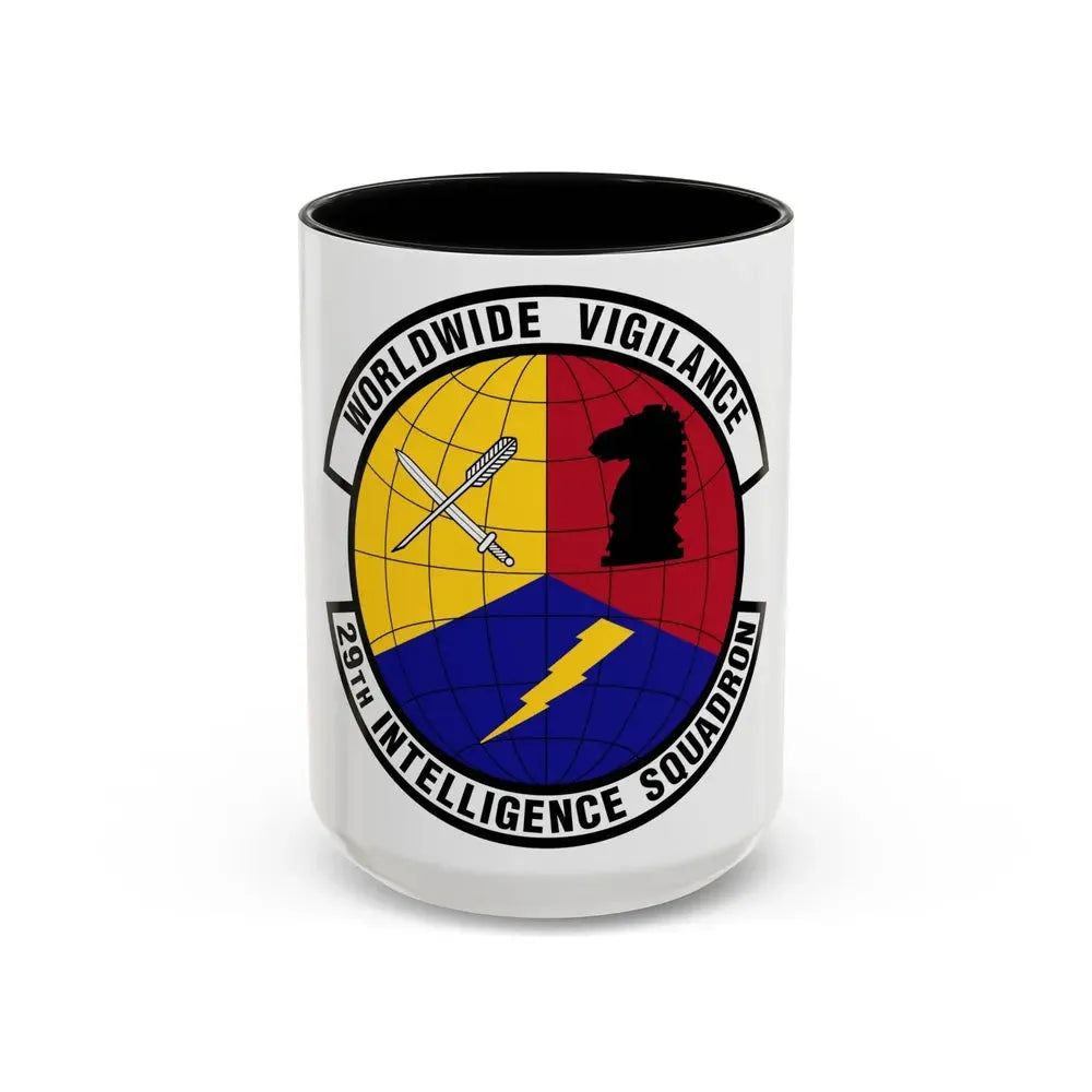 29 Intelligence Squadron ACC (U.S. Air Force) Accent Coffee Mug 15oz Black - Go Mug Yourself