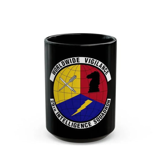29 Intelligence Squadron ACC (U.S. Air Force) Black Coffee Mug 15oz - Go Mug Yourself