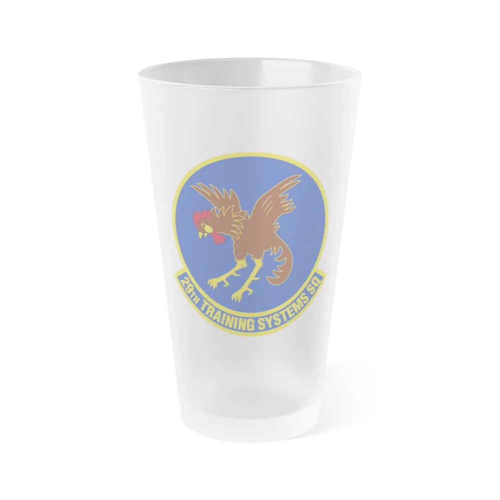 29 Training Systems Sq ACC (U.S. Air Force) Frosted Pint Glass 16oz-16oz-Frosted-Go Mug Yourself