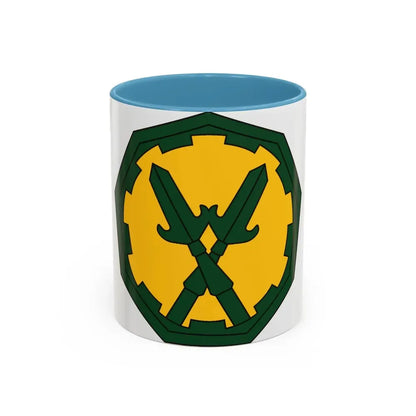 290 Military Police Brigade 2 (U.S. Army) Accent Coffee Mug 11oz Light Blue - Go Mug Yourself