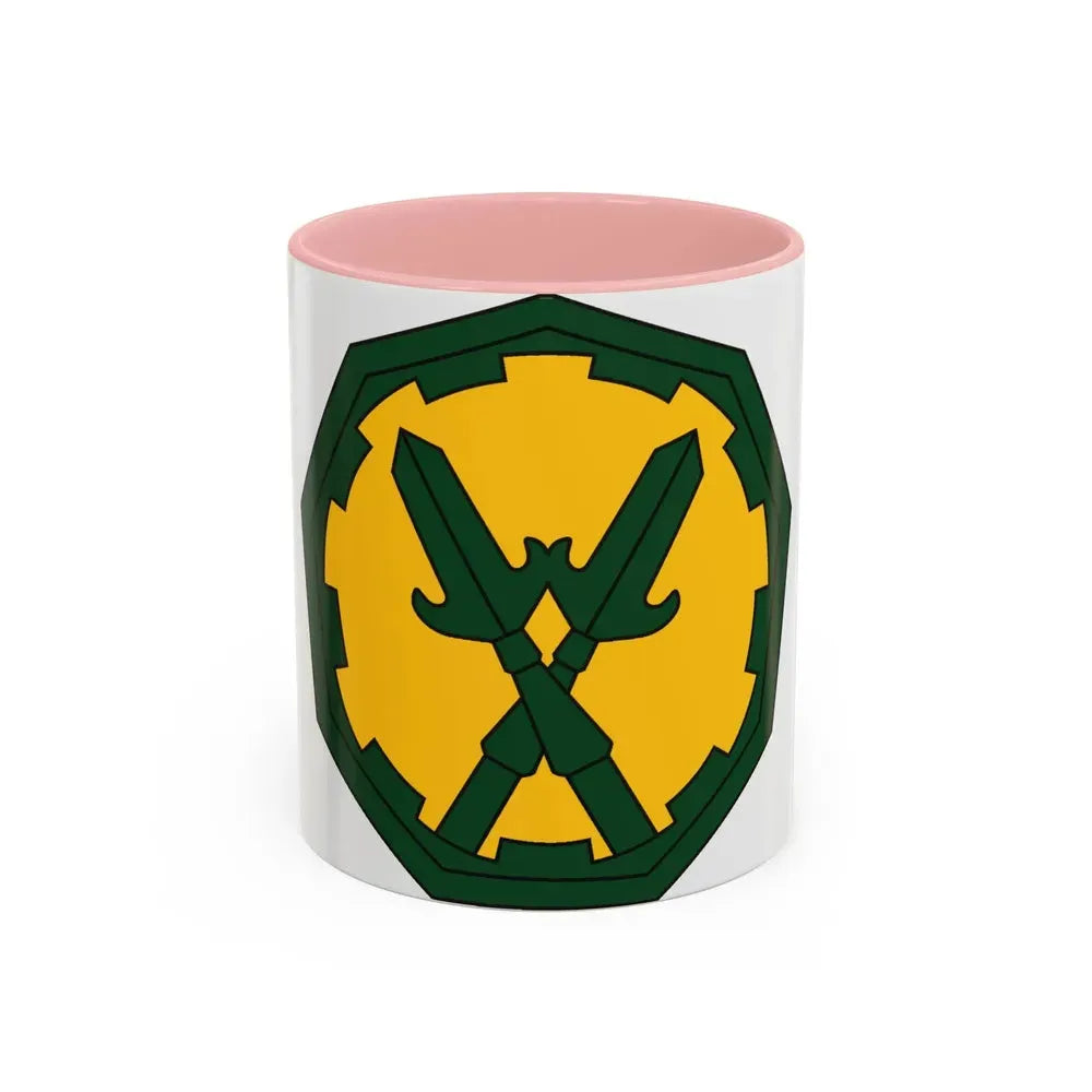 290 Military Police Brigade 2 (U.S. Army) Accent Coffee Mug 11oz Pink - Go Mug Yourself