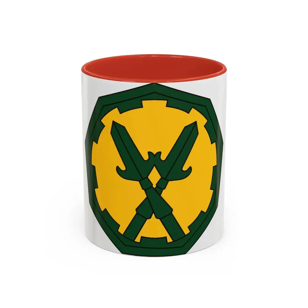 290 Military Police Brigade 2 (U.S. Army) Accent Coffee Mug 11oz Red - Go Mug Yourself