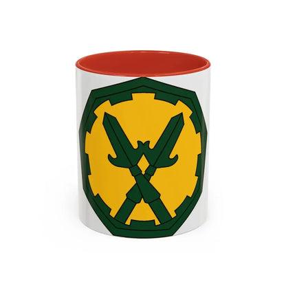 290 Military Police Brigade 2 (U.S. Army) Accent Coffee Mug 11oz Red - Go Mug Yourself
