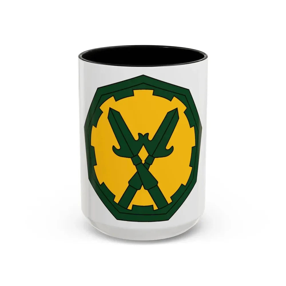290 Military Police Brigade 2 (U.S. Army) Accent Coffee Mug 15oz Black - Go Mug Yourself