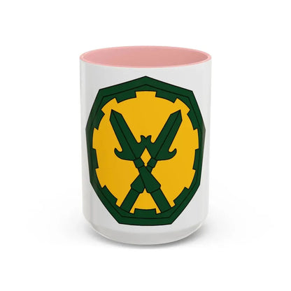 290 Military Police Brigade 2 (U.S. Army) Accent Coffee Mug 15oz Pink - Go Mug Yourself