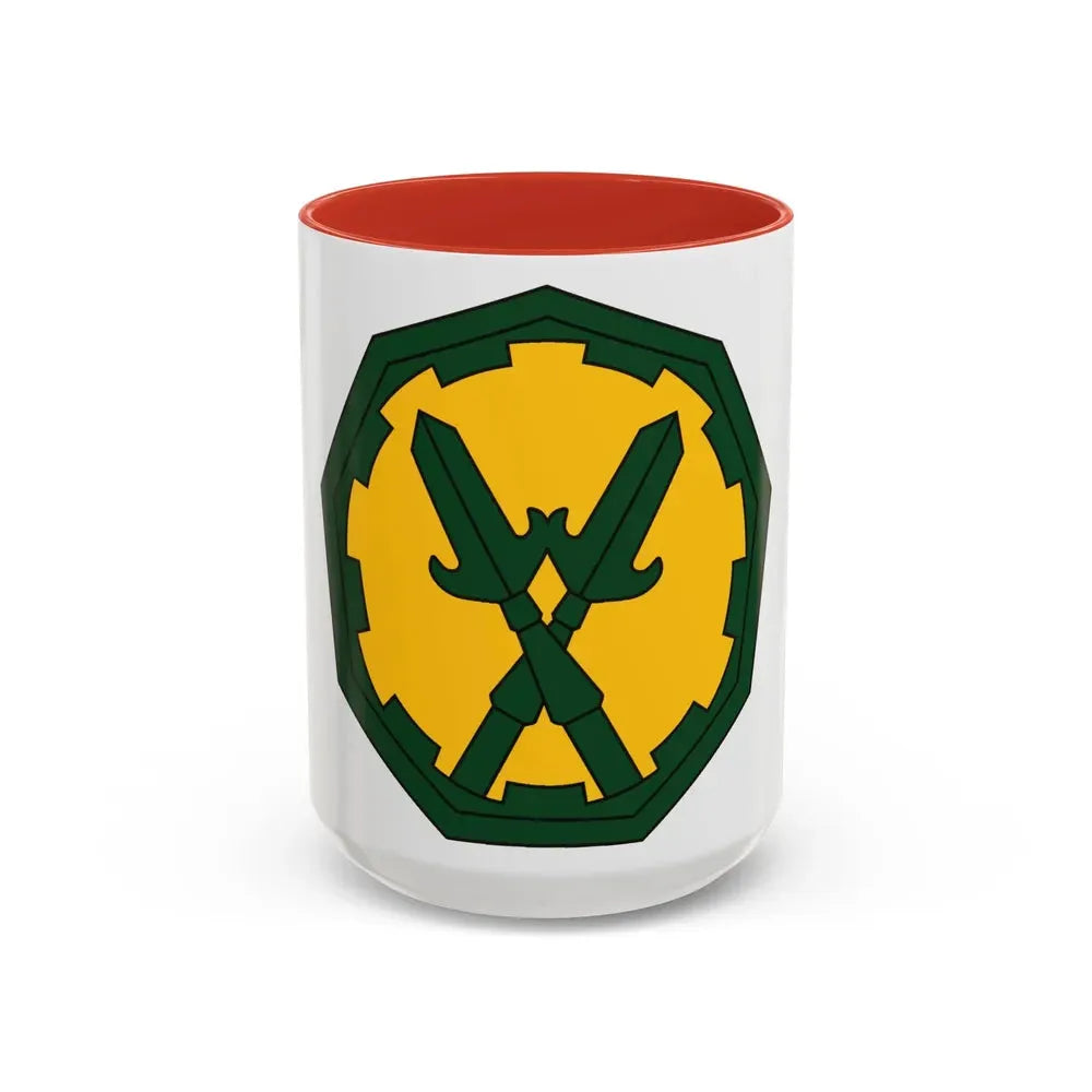 290 Military Police Brigade 2 (U.S. Army) Accent Coffee Mug 15oz Red - Go Mug Yourself