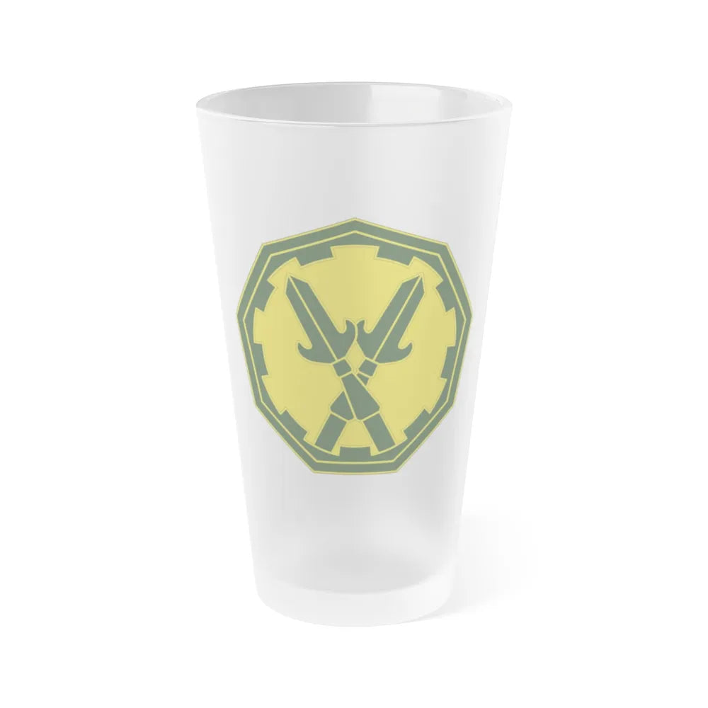 290 Military Police Brigade 3 (U.S. Army) Frosted Pint Glass 16oz-Go Mug Yourself