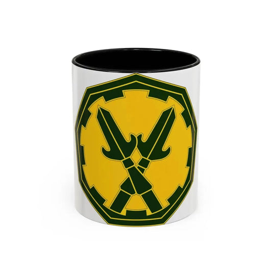 290 Military Police Brigade 3 (U.S. Army) Accent Coffee Mug 11oz Black - Go Mug Yourself