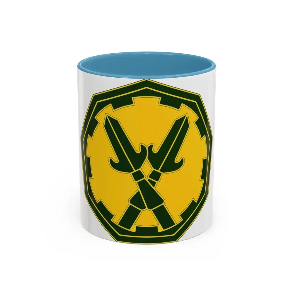 290 Military Police Brigade 3 (U.S. Army) Accent Coffee Mug 11oz Light Blue - Go Mug Yourself