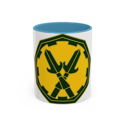 290 Military Police Brigade 3 (U.S. Army) Accent Coffee Mug 11oz Light Blue - Go Mug Yourself