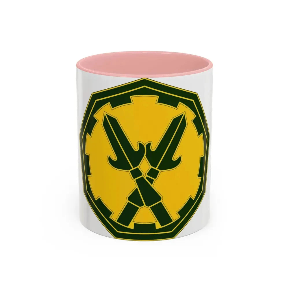 290 Military Police Brigade 3 (U.S. Army) Accent Coffee Mug 11oz Pink - Go Mug Yourself