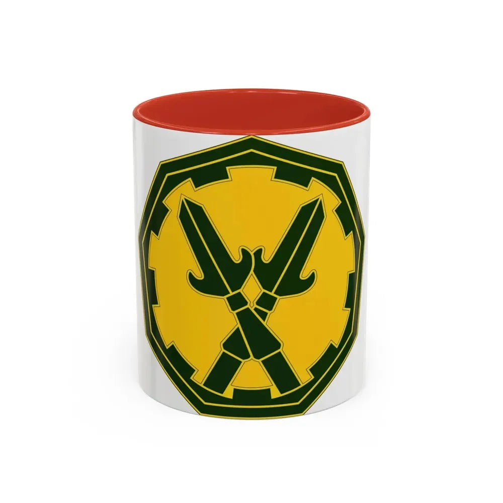 290 Military Police Brigade 3 (U.S. Army) Accent Coffee Mug 11oz Red - Go Mug Yourself