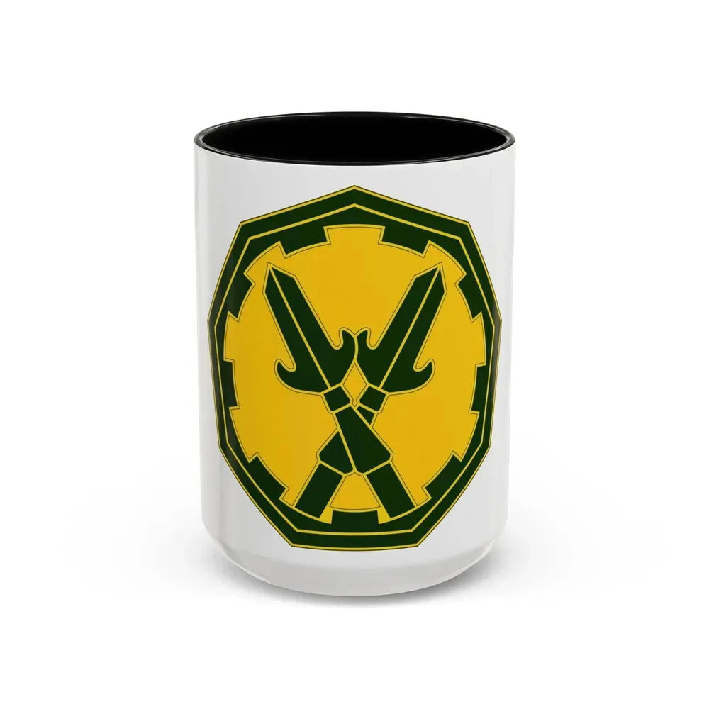 290 Military Police Brigade 3 (U.S. Army) Accent Coffee Mug 15oz Black - Go Mug Yourself