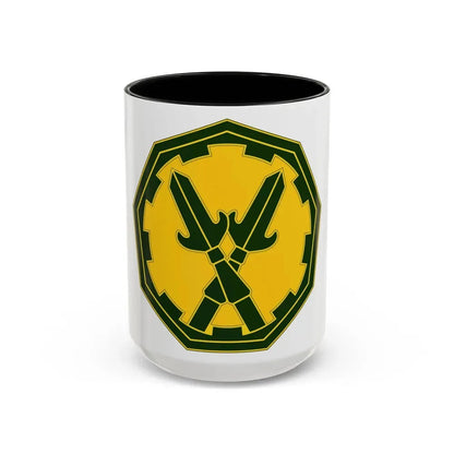 290 Military Police Brigade 3 (U.S. Army) Accent Coffee Mug 15oz Black - Go Mug Yourself