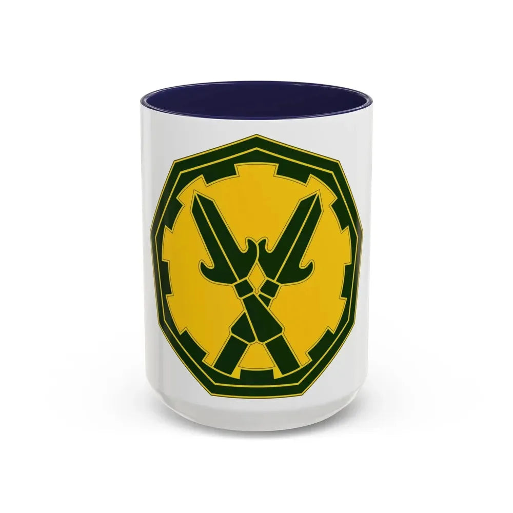 290 Military Police Brigade 3 (U.S. Army) Accent Coffee Mug 15oz Navy - Go Mug Yourself