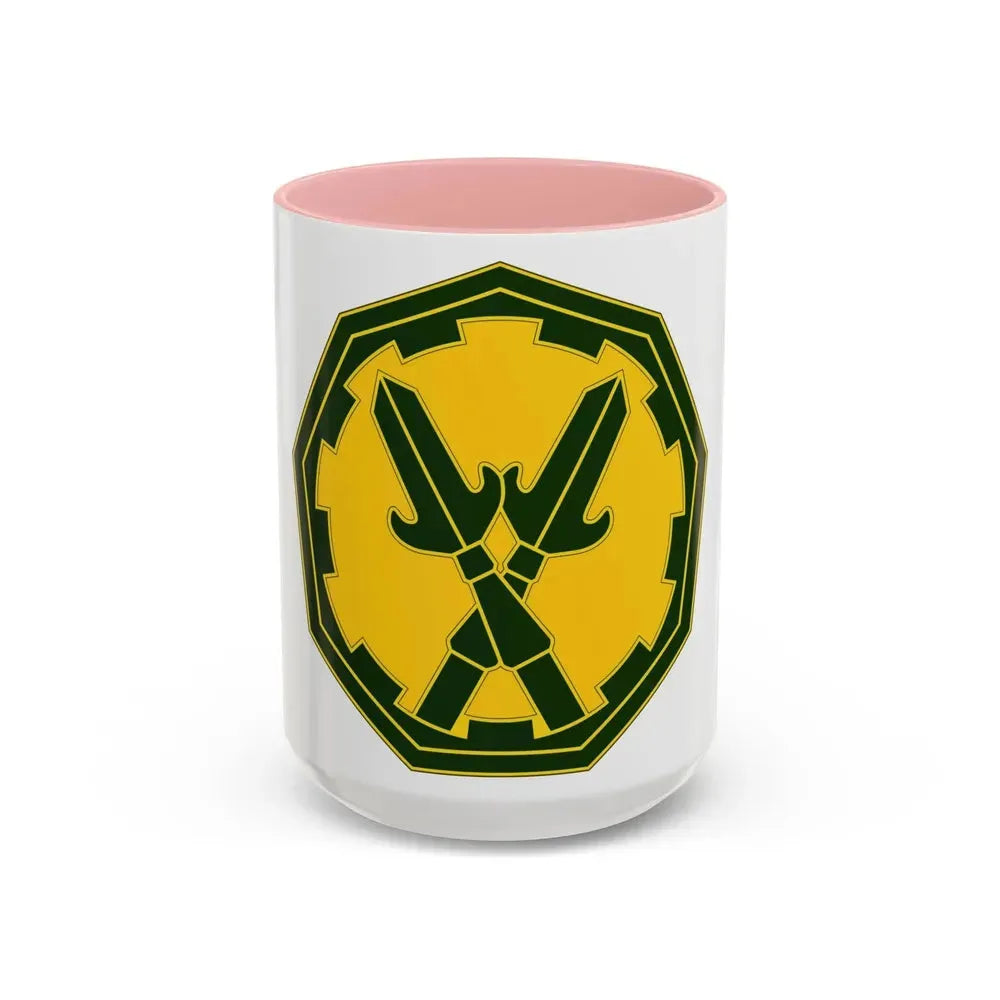 290 Military Police Brigade 3 (U.S. Army) Accent Coffee Mug 15oz Pink - Go Mug Yourself
