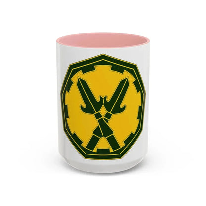 290 Military Police Brigade 3 (U.S. Army) Accent Coffee Mug 15oz Pink - Go Mug Yourself