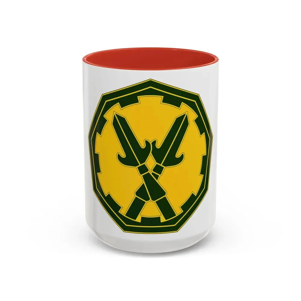290 Military Police Brigade 3 (U.S. Army) Accent Coffee Mug 15oz Red - Go Mug Yourself