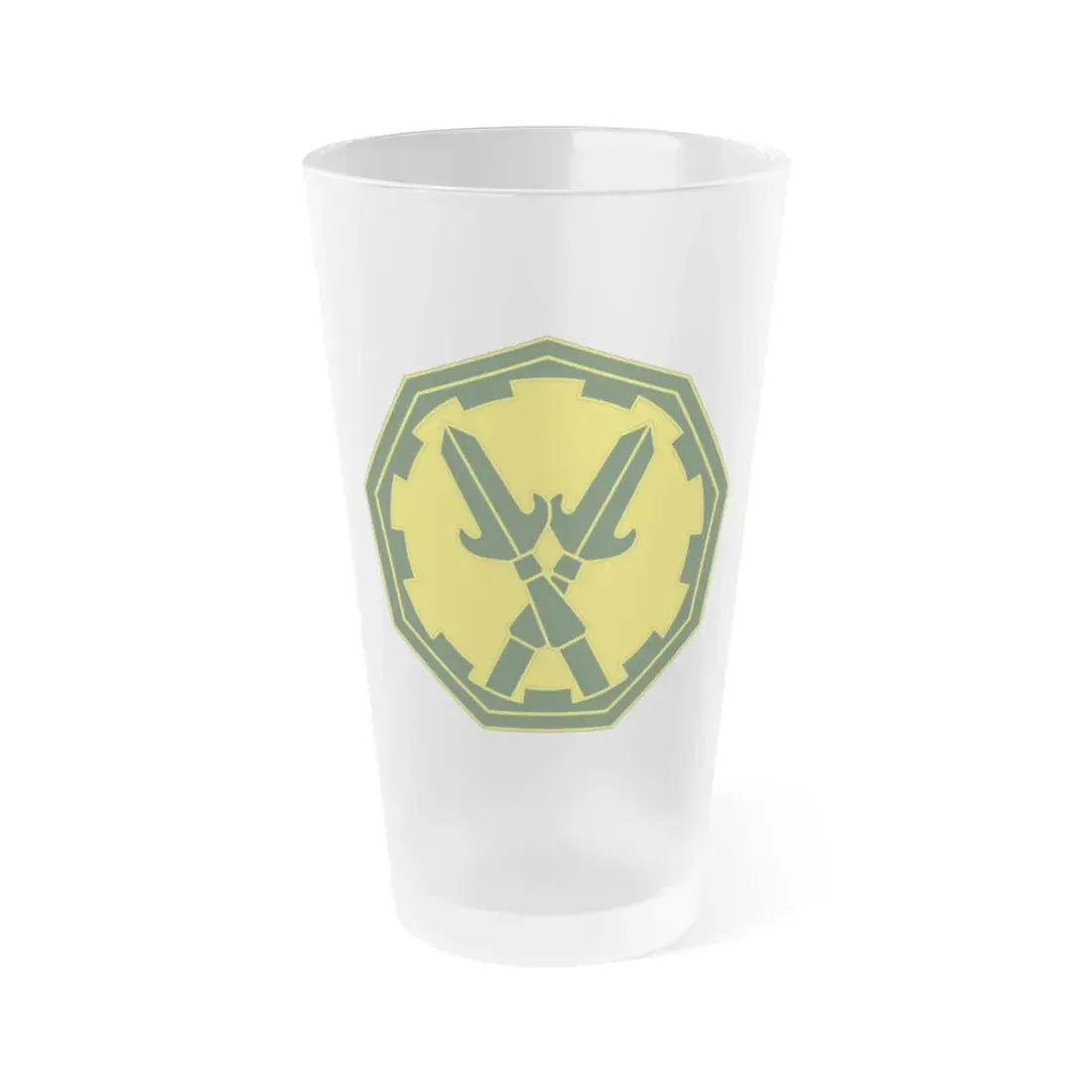 290 Military Police Brigade 3 (U.S. Army) Frosted Pint Glass 16oz Default Title - Go Mug Yourself