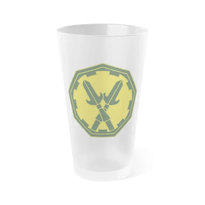 290 Military Police Brigade 3 (U.S. Army) Frosted Pint Glass 16oz Default Title - Go Mug Yourself