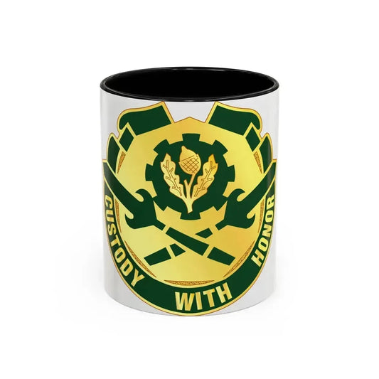 290 Military Police Brigade (U.S. Army) Accent Coffee Mug 11oz Black - Go Mug Yourself