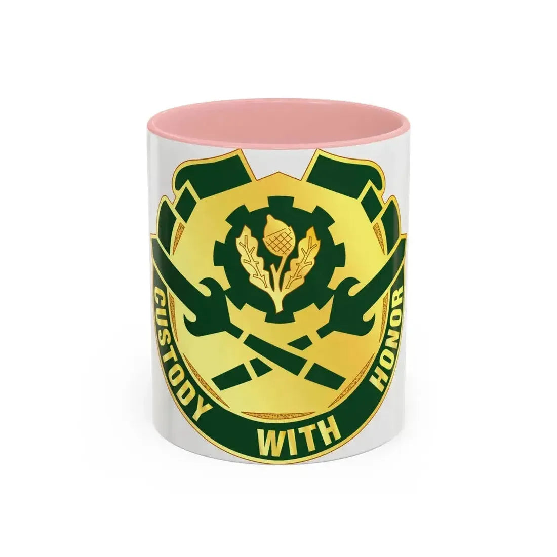 290 Military Police Brigade (U.S. Army) Accent Coffee Mug 11oz Pink - Go Mug Yourself