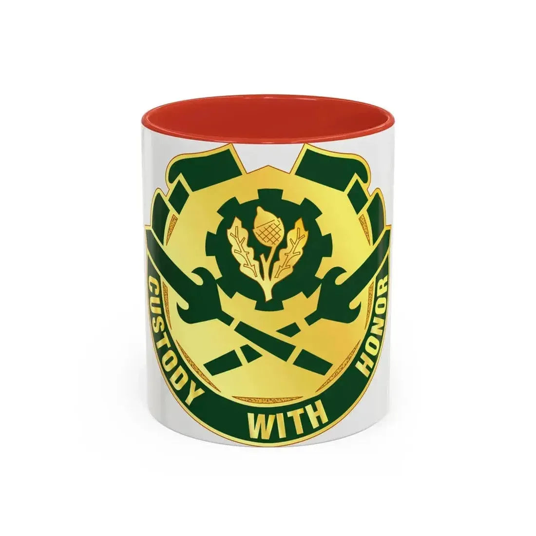 290 Military Police Brigade (U.S. Army) Accent Coffee Mug 11oz Red - Go Mug Yourself