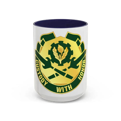 290 Military Police Brigade (U.S. Army) Accent Coffee Mug 15oz Navy - Go Mug Yourself