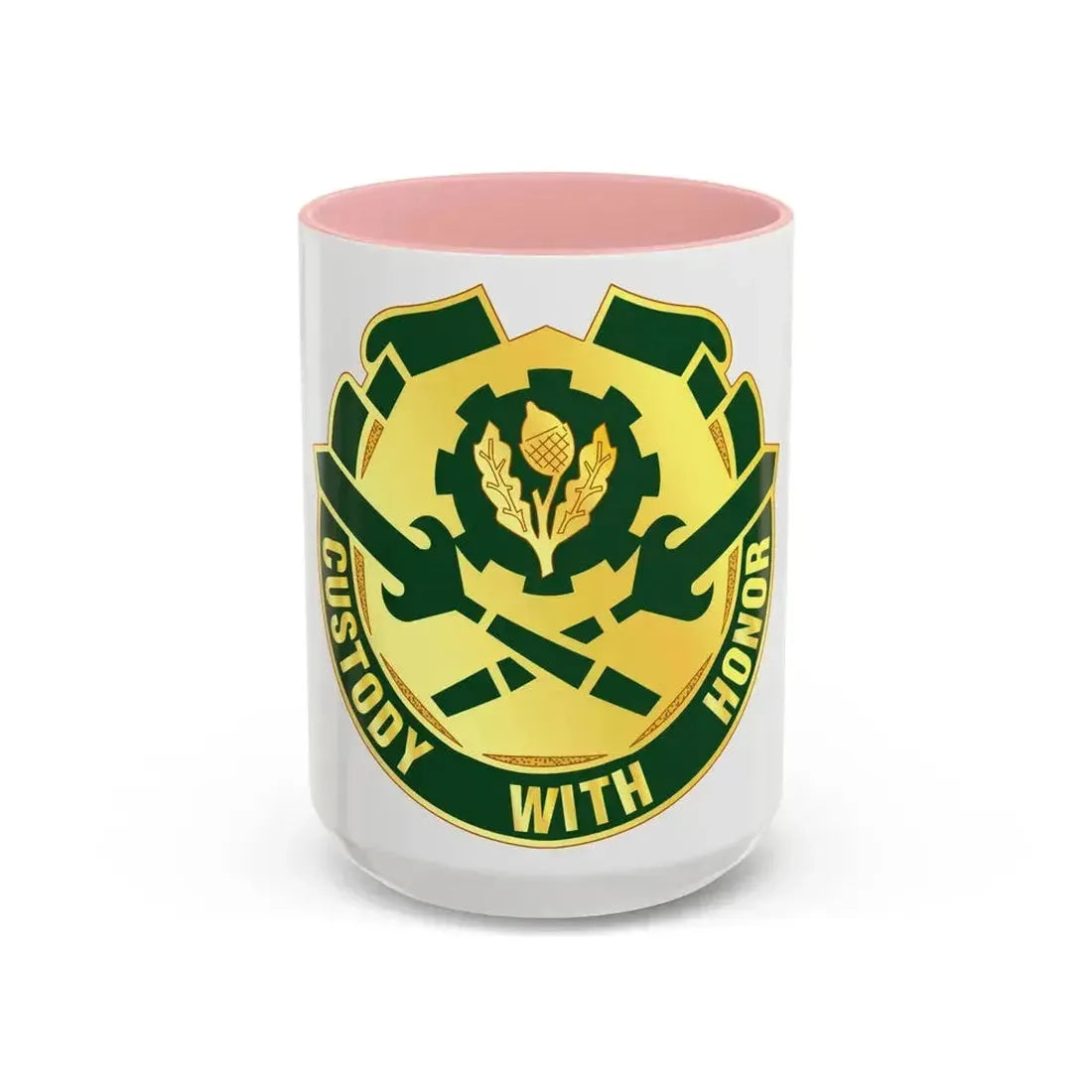 290 Military Police Brigade (U.S. Army) Accent Coffee Mug 15oz Pink - Go Mug Yourself