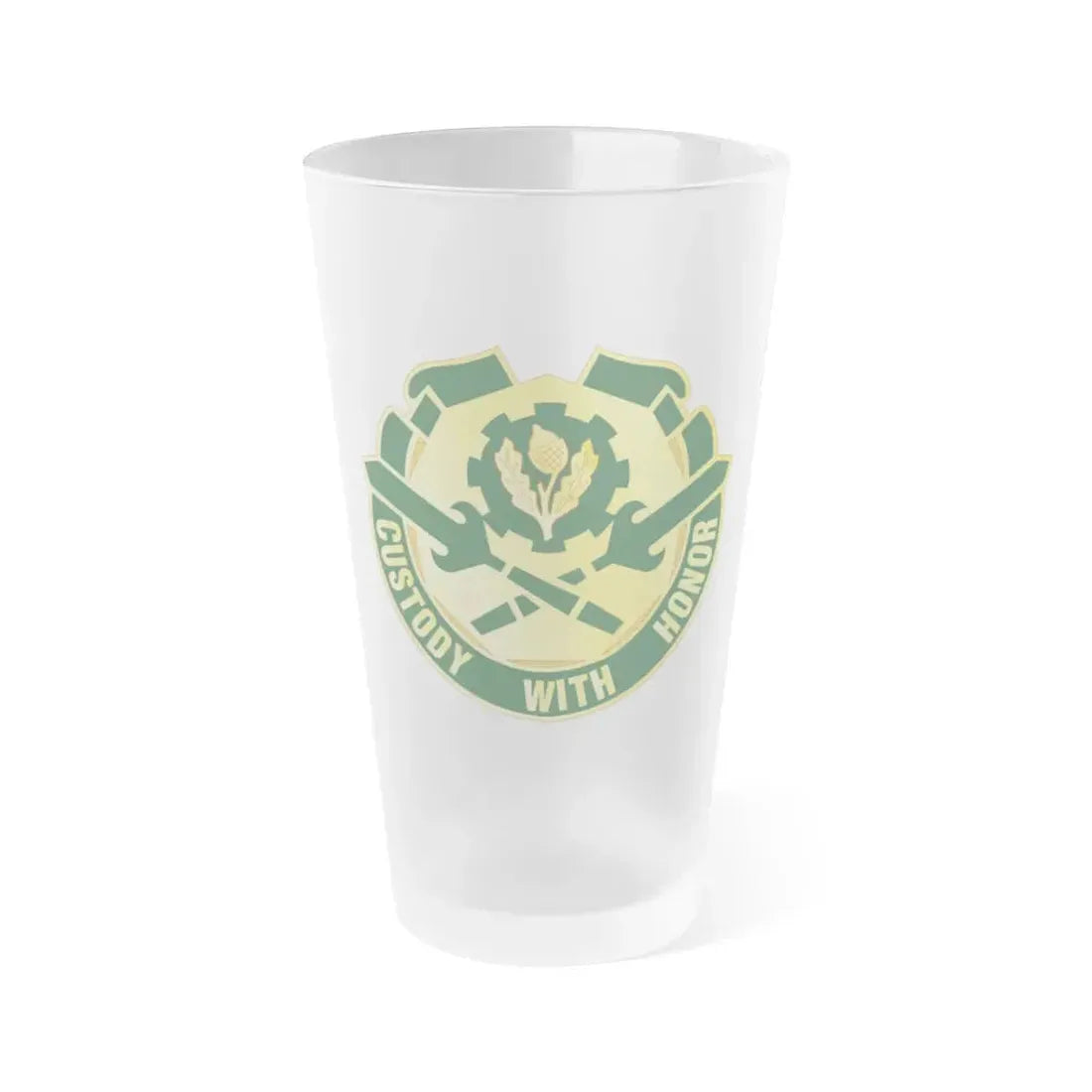 290 Military Police Brigade (U.S. Army) Frosted Pint Glass 16oz Default Title - Go Mug Yourself