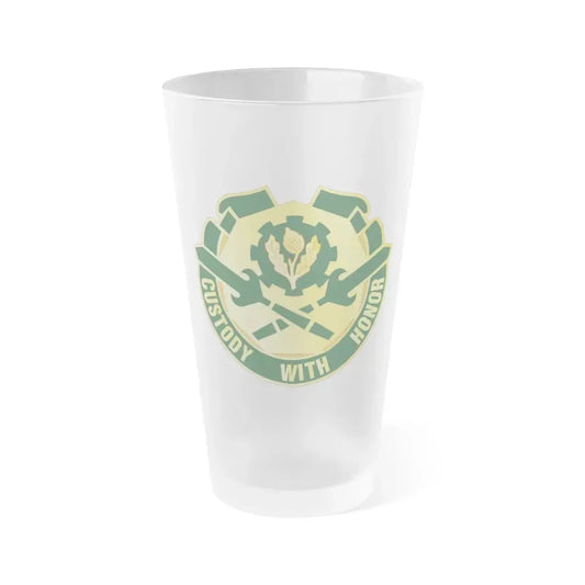 290 Military Police Brigade (U.S. Army) Frosted Pint Glass 16oz Default Title - Go Mug Yourself