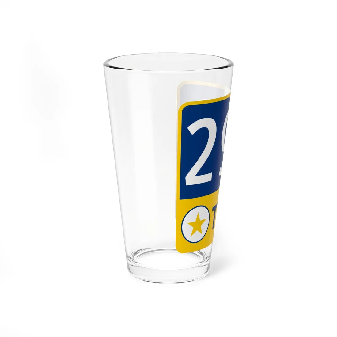290 Toll Road free (Texas) (Road Sign) Pint Glass 16oz - Go Mug Yourself