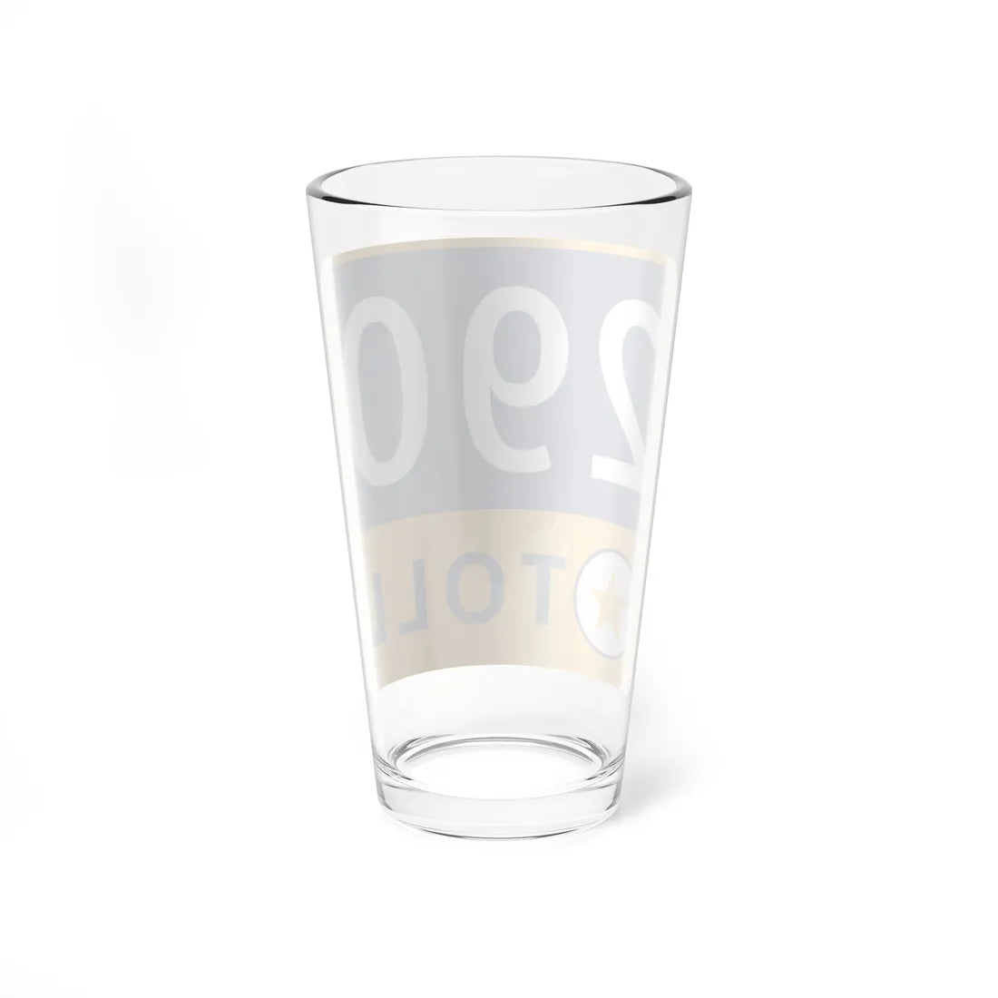 290 Toll Road free (Texas) (Road Sign) Pint Glass 16oz - Go Mug Yourself