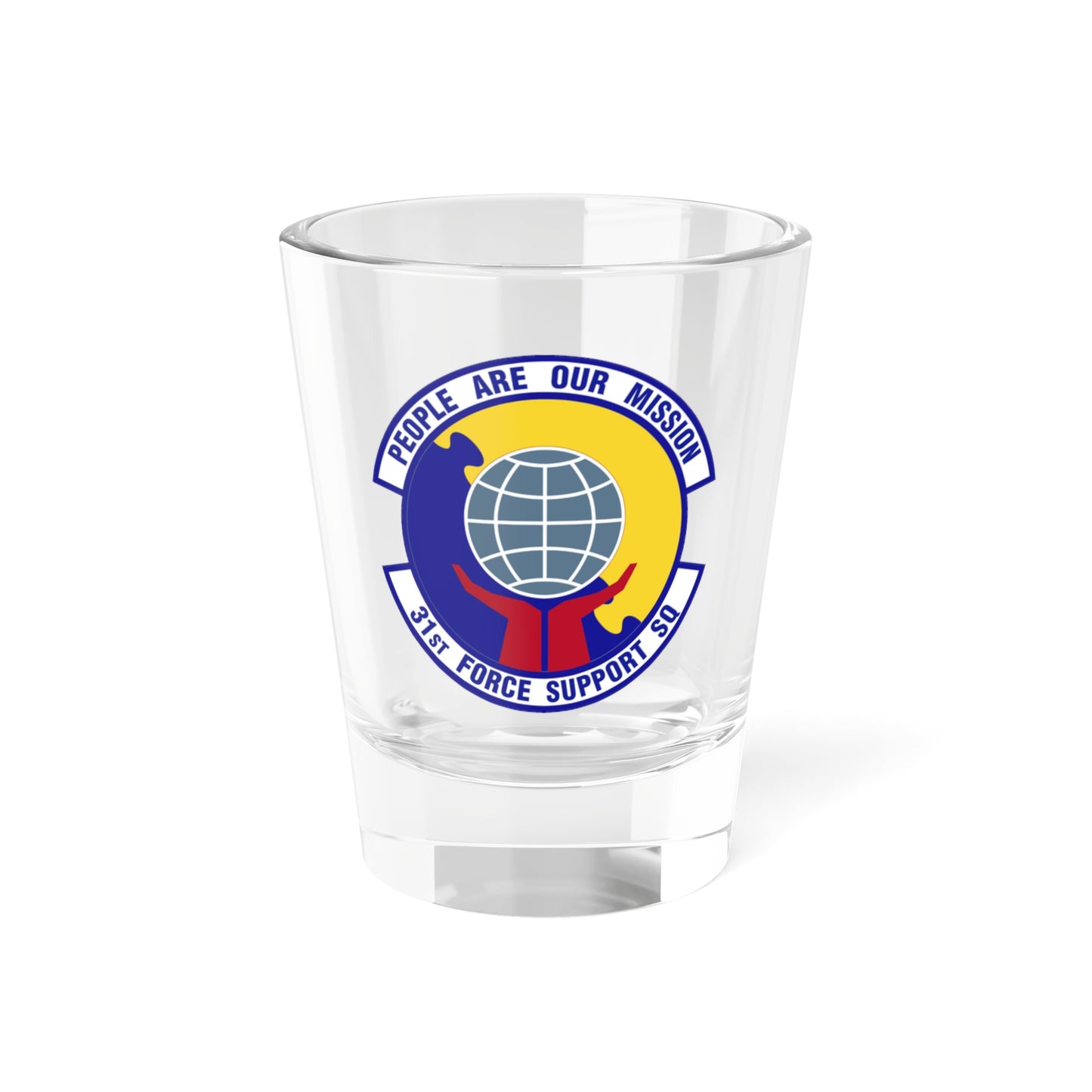 31st Force Support Squadron (U.S. Air Force) Shot Glass 1.5oz