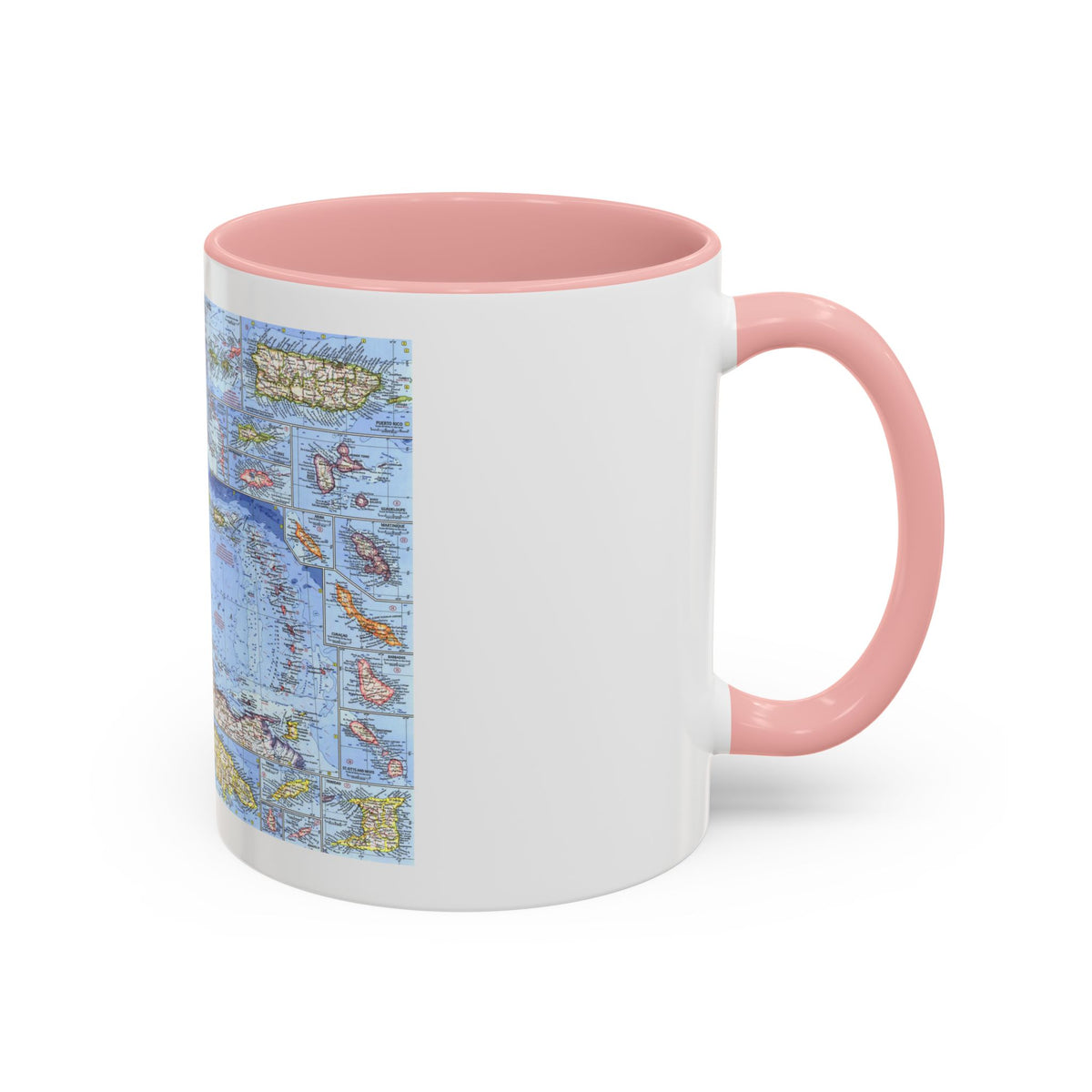 West Indies (1962) (Map) Accent Coffee Mug
