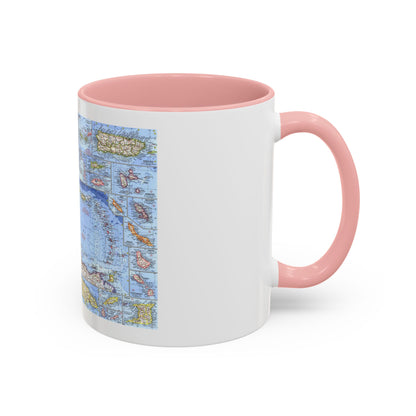 West Indies (1962) (Map) Accent Coffee Mug