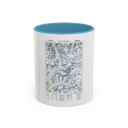 Mount Everest (1988) (Map) Accent Coffee Mug