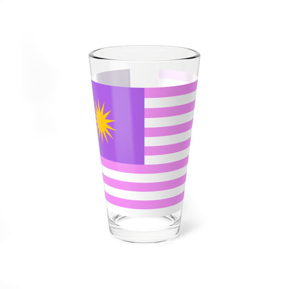 Bisexual-pride Flag of Malaysia (Malaysia) Pint Glass 16oz
