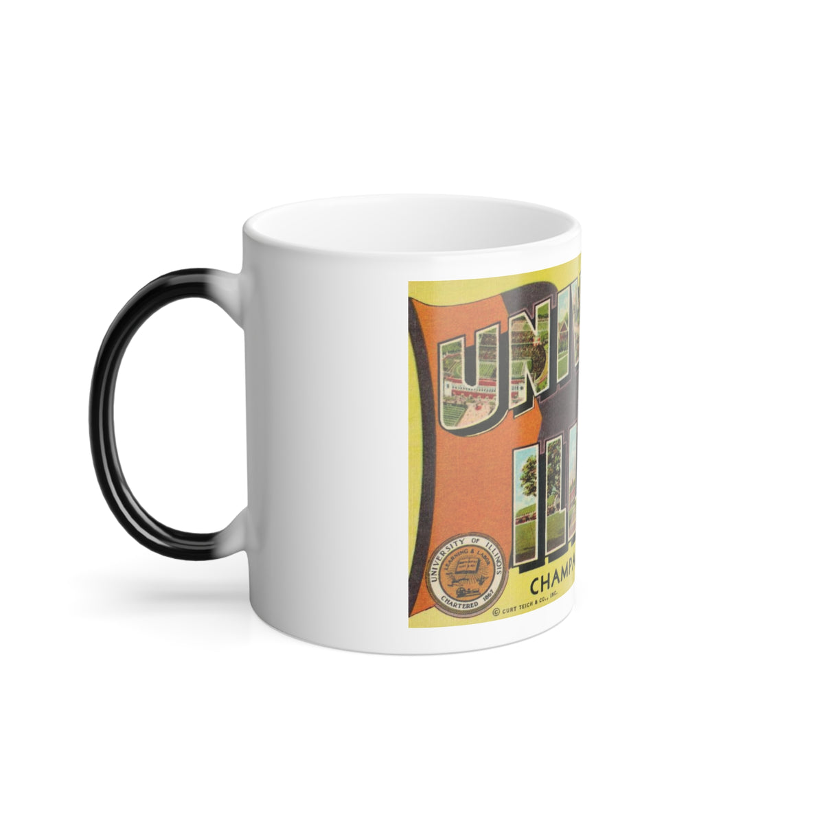 Greetings From The University of Illinois (Greeting Postcards) Color Changing Mug 11oz