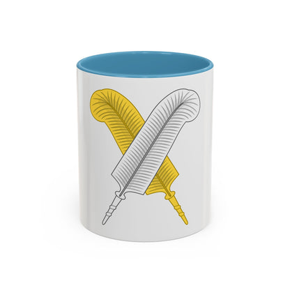 Crossed Feather Badge of Henry VI - Accent Coffee Mug