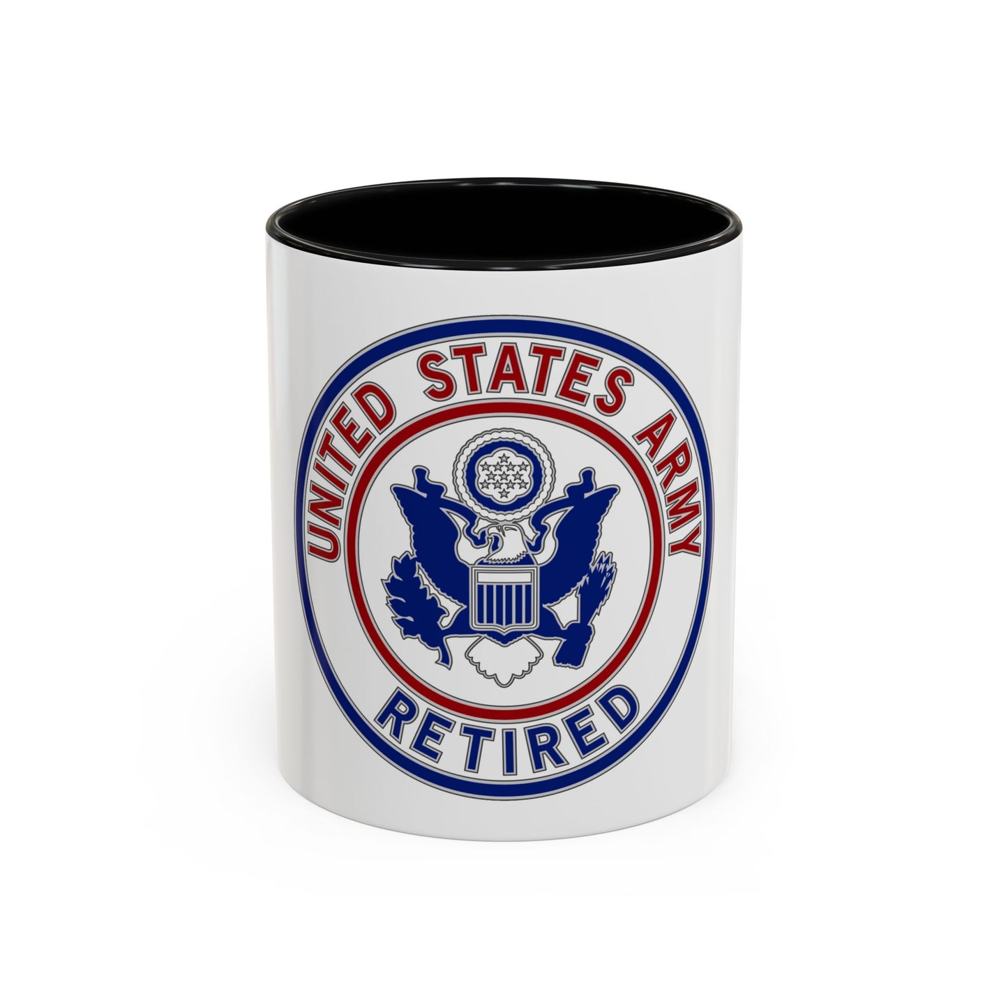 Retired Service Identification Badge 2 (U.S. Army) Accent Coffee Mug