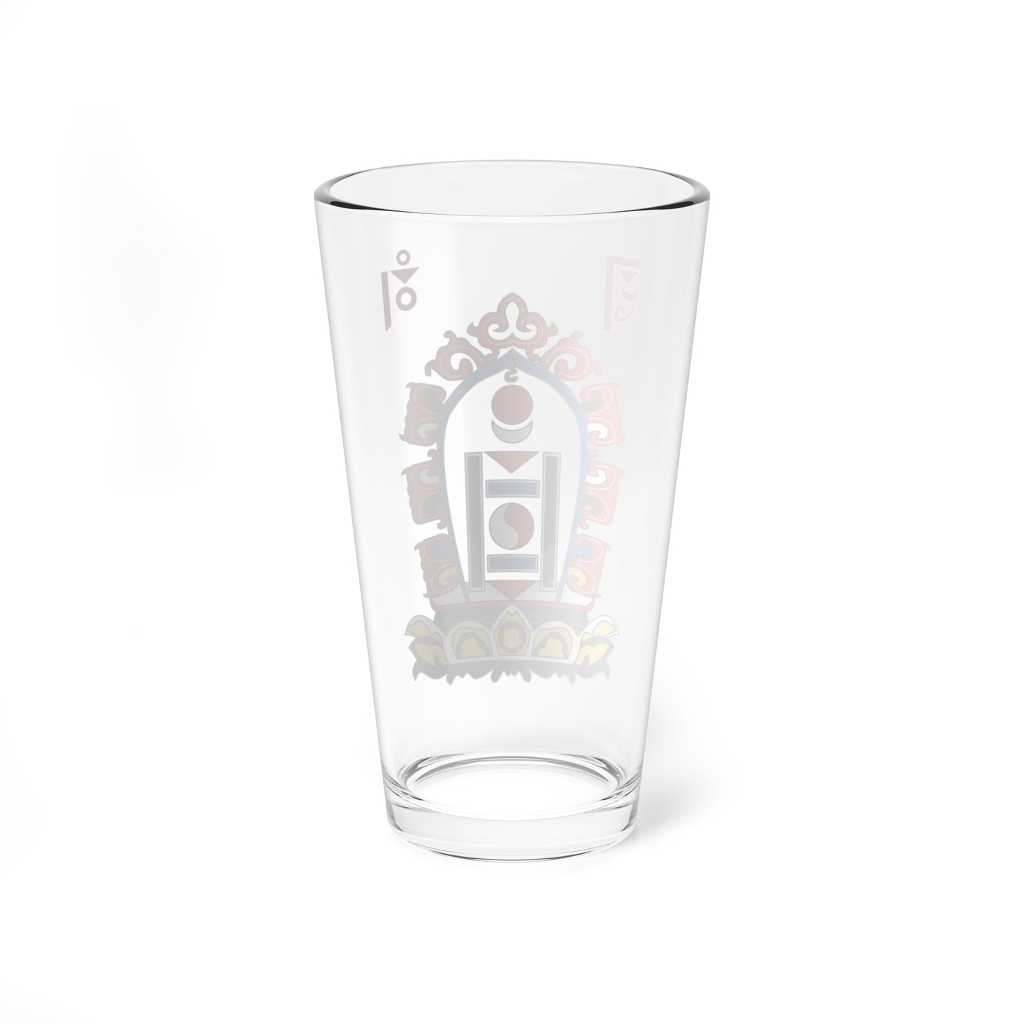 Emblem of Mongolia 191124 (Mongolia) (Coat of Arms) Pint Glass 16oz