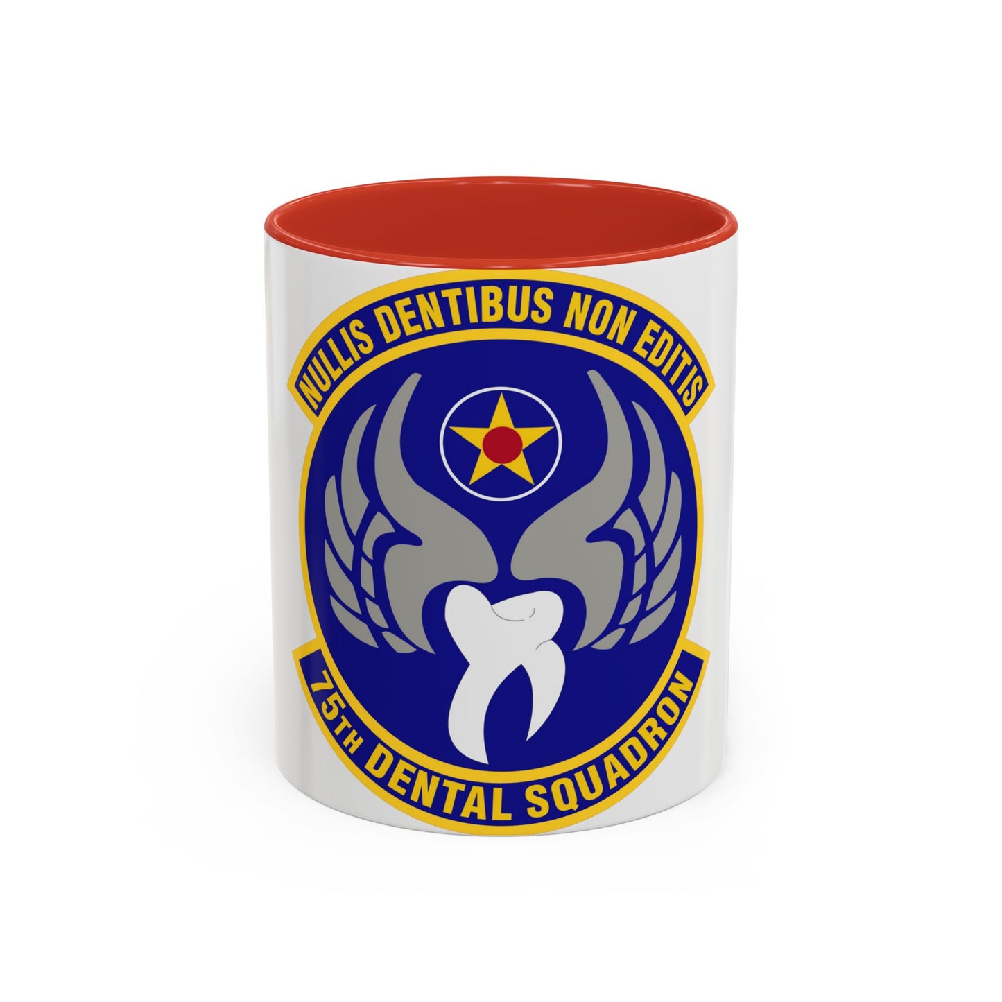 Tasse à café décorative du 75e escadron dentaire (US Air Force)