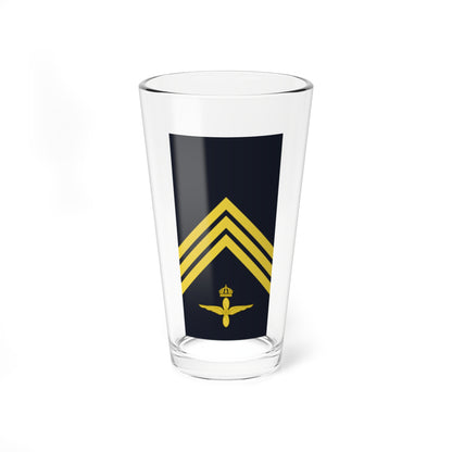 Sweden AirForce OR 5a 2019 (Sweden) (Military Rank) Pint Glass 16oz