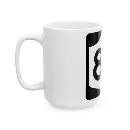 NY-84 (New York) (Road Sign) White Coffee Mug
