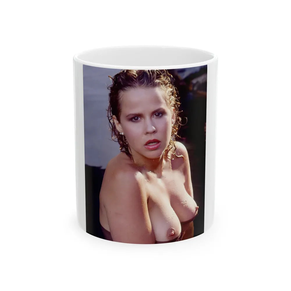 Linda Blair #369 - Underwater & Topless (Vintage Female Icon) White Coffee Mug-11oz-Go Mug Yourself