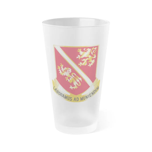 291 Engineer Battalion (U.S. Army) Frosted Pint Glass 16oz-Go Mug Yourself